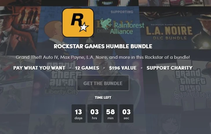 Il nuovo Humble Bundle è dedicato a Rockstar