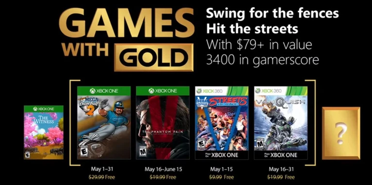 Metal Gear Solid V e Vanquish nei Games With Gold di maggio
