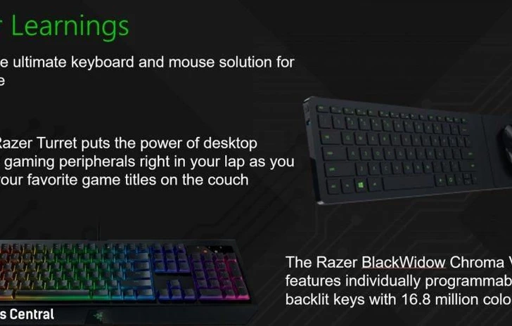Microsoft ha scelto Razer per portare tastiera e mouse su Xbox