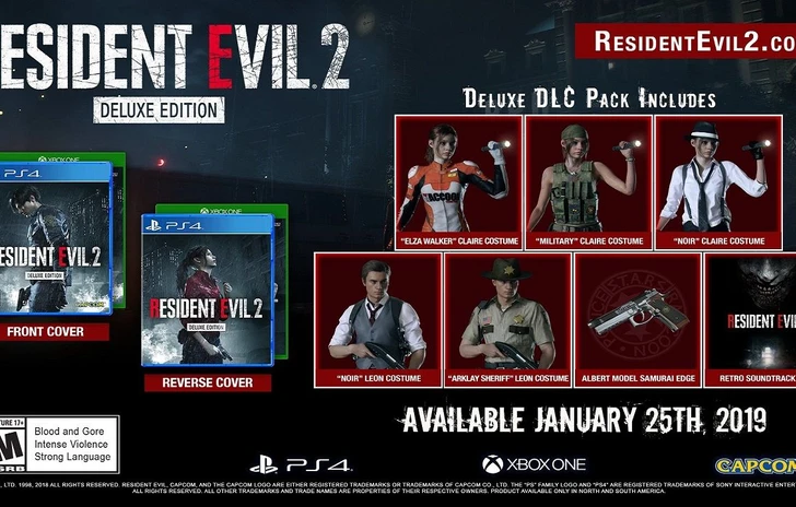 La Deluxe edition di Resident Evil 2 conterrà gradite sorprese