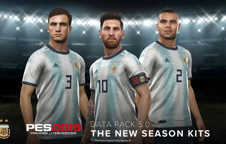 PES 2019  Corposo aggiornamento per Visi e Divise grazie al Data Pack 50