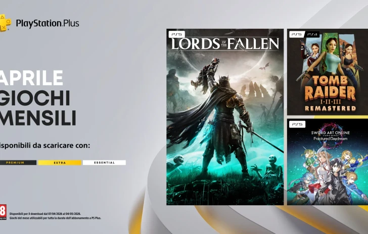 PlayStation Plus i giochi di aprile con Lords of the Fallen