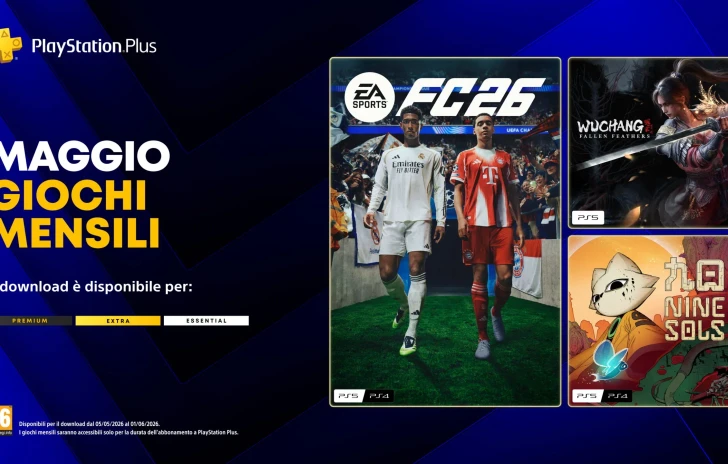 PlayStation Plus i giochi di maggio con EA Sports FC 26