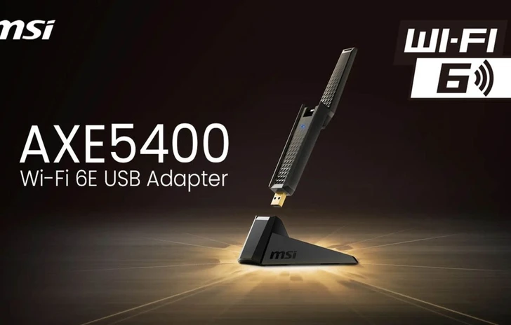 MSI presenta ladattatore USB AXE5400 WiFi 6E