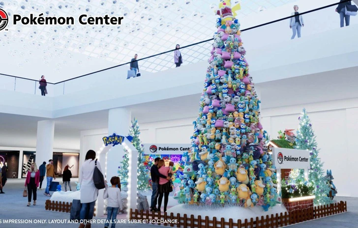 A Londra cè un grande albero di Natale fatto di Pokémon