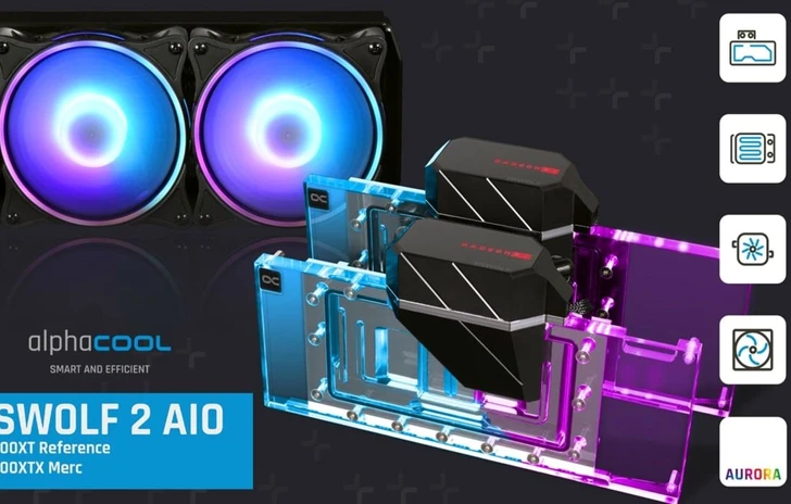 Alphacool Nuovi liquid cooler AIO Eiswolf 2 per RX 7900XT e XTX