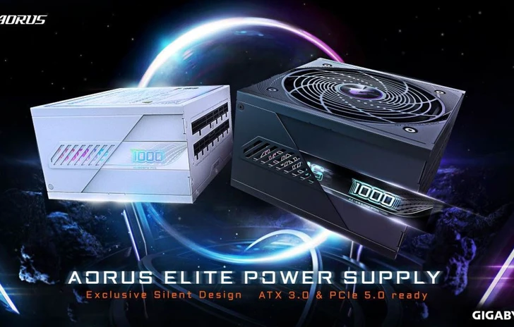 Gigabyte ha presentato gli alimentatori Aorus Elite