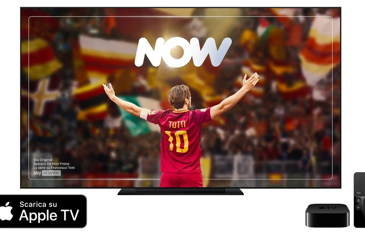 NOW atterra su Apple TV