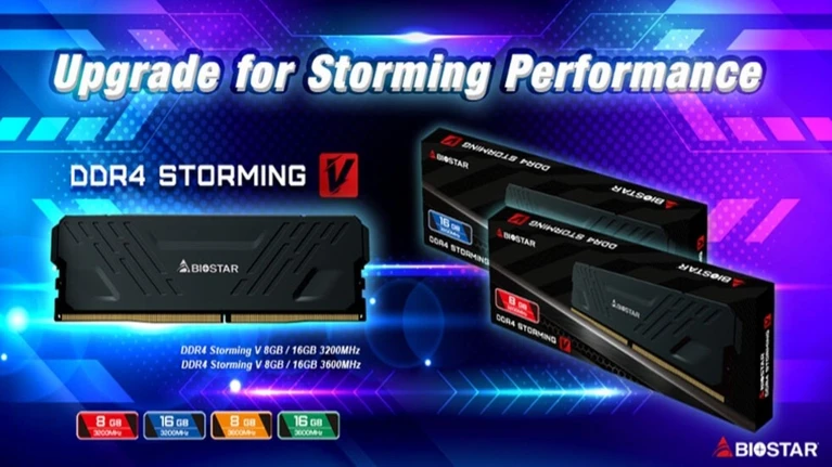 BIOSTAR e le nuove memorie DDR4 Serie StormingV