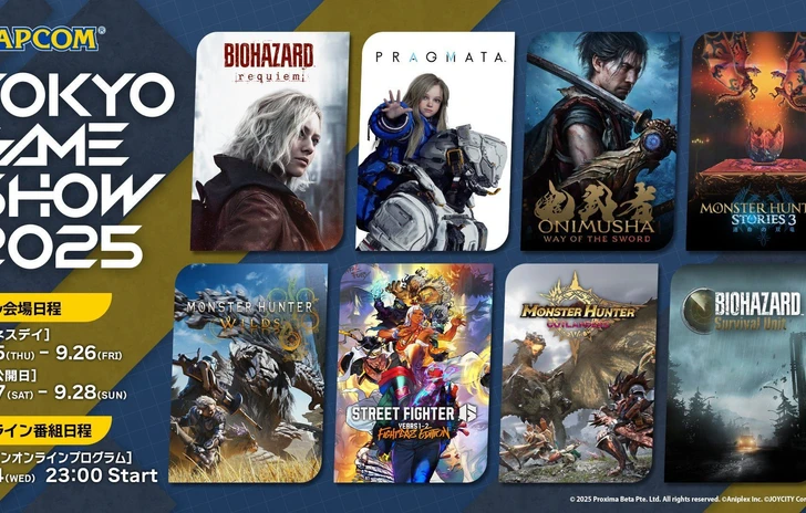 Capcom annuncia la lineup al TGS 2025 Monster Hunter e Resident Evil la fanno da padroni