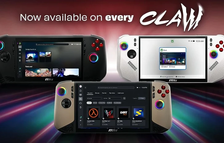 MSI Claw e la Microsoft Xbox Full Screen Experience