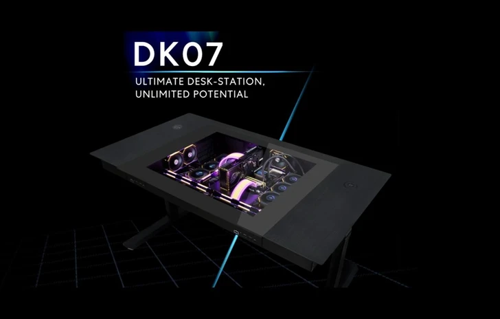 Lian Li Nuovo desk motorizzato DK07 fino a due sistemi EATX