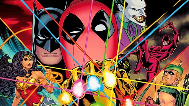 Tre copertine due universi una sfida annunciata Deadpool e Batman uniti nello stesso fumetto