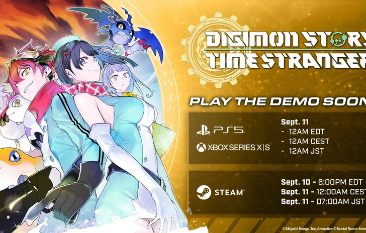 Digimon Story Time Stranger domani la demo su PC PS5 e Series XS