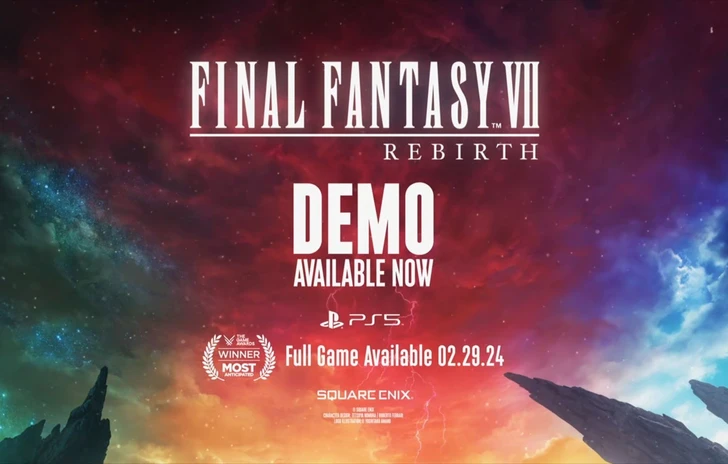 Final Fantasy VII Rebirth oggi esce la demo