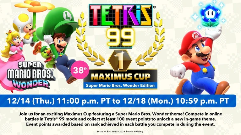 Wario Ware Move It e Super Mario Bros Wonder arrivano su Tetris 99 