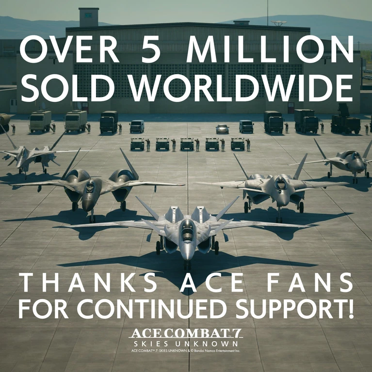 Ace Combat 7 decolla, oltre 5 milioni di copie vendute 