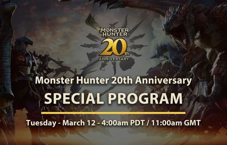 Monster Hunter arriva il Programma Speciale per il Ventennale