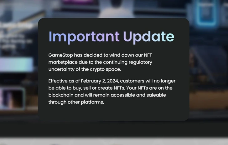 Gamestop esce dal mercato degli NFT