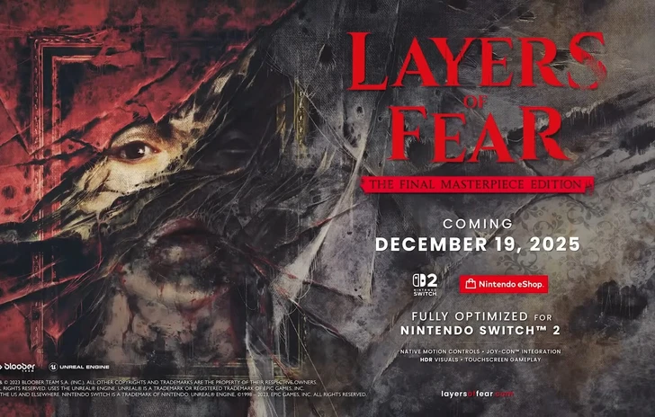 Layers of Fear The Final Masterpiece Edition esce il 19 dicembre su Switch 2