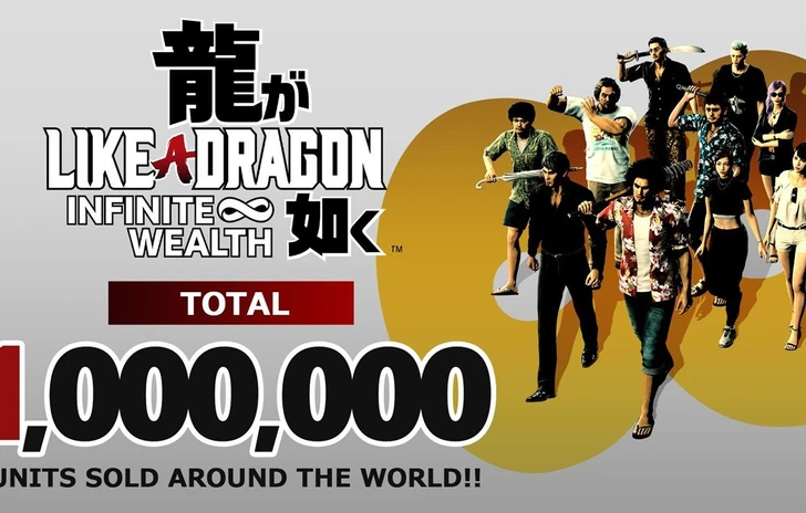 Like a Dragon Infinite Wealth ha già venduto 1 milione di copie