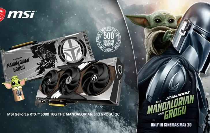 MSI RTX 5080 Mandalorian Edition solo 500 pezzi in Europa