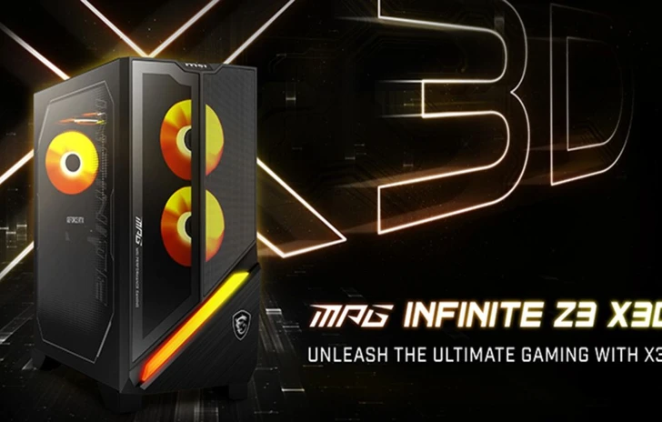 MSI  Nuovo desktop gaming MPG Infinite Z3 X3D