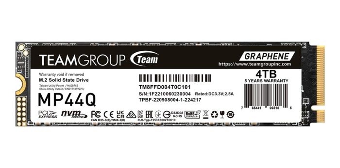 SSD MP44Q M.2 PCIe 4.0 - Nuova unità di archiviazione Teamgroup