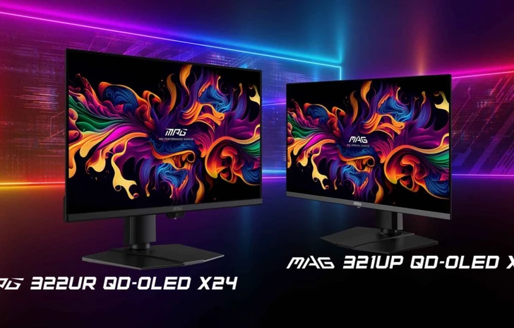 MSI monitor da gioco 2026  In arrivo due modelli QD OLED 4K