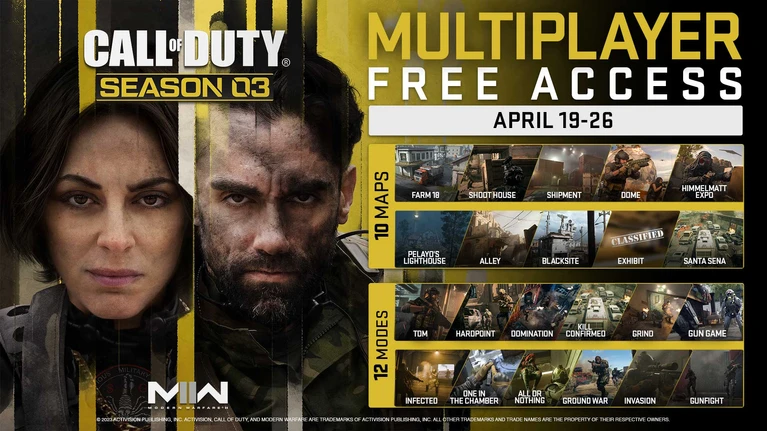 Call of Duty Modern Warfare II multiplayer gratis per una settimana