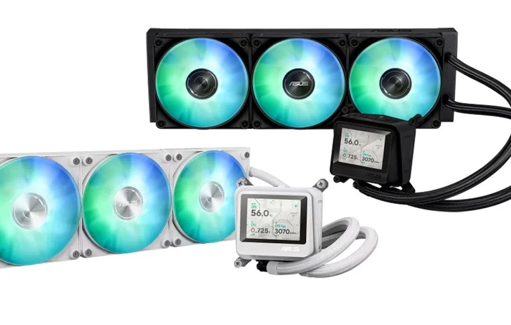 ASUS  Nuovi dissipatori a liquido Max Gaming LC 360 ARGB LCD