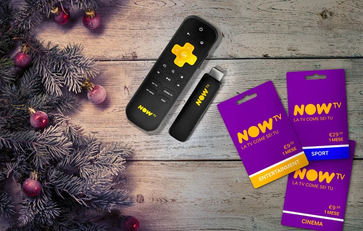NOW TV Smart Stick e NOW TV Card accendono il Natale