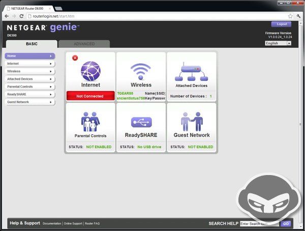 Netgear Modem Router Wireless D6300