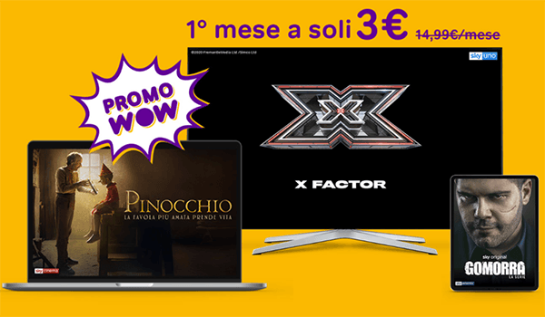 E online la nuova offerta NOW TV