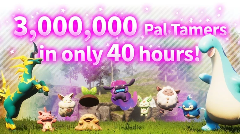 Palworld 3 milioni di copie in 40 ore e va fortissimo su Steam