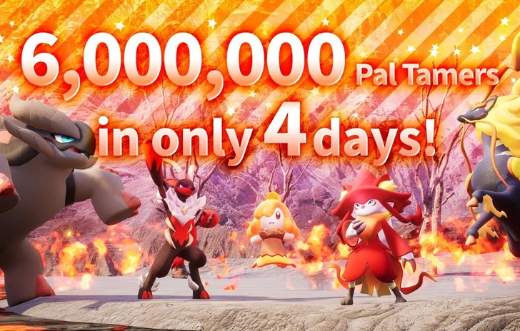 Palworld 6 milioni di copie record su Steam ma minacce ai dev