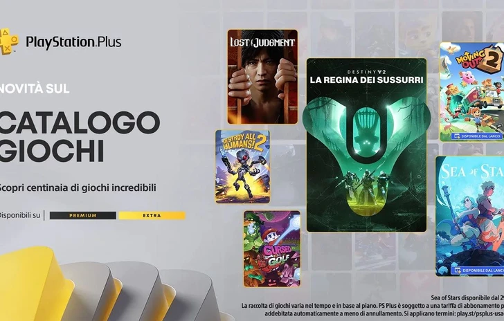 PlayStation Plus i titoli Extra e Premium di agosto