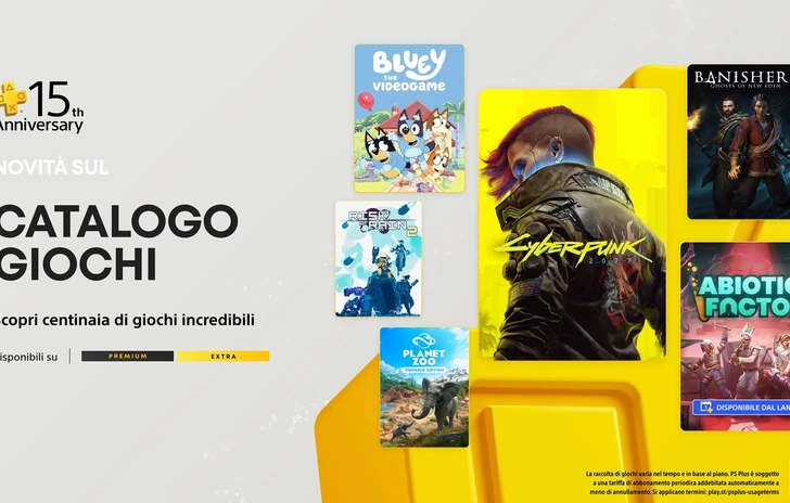 PlayStation Plus i giochi Extra e Premium di luglio con Cyberpunk