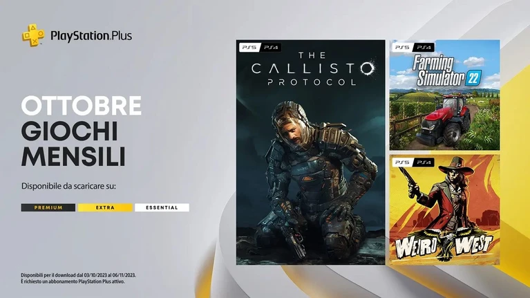 PlayStation Plus i titoli di Ottobre