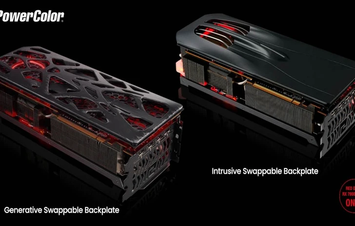 Red Devil RX 7900  PowerColor lancia i backplate intercambiabili