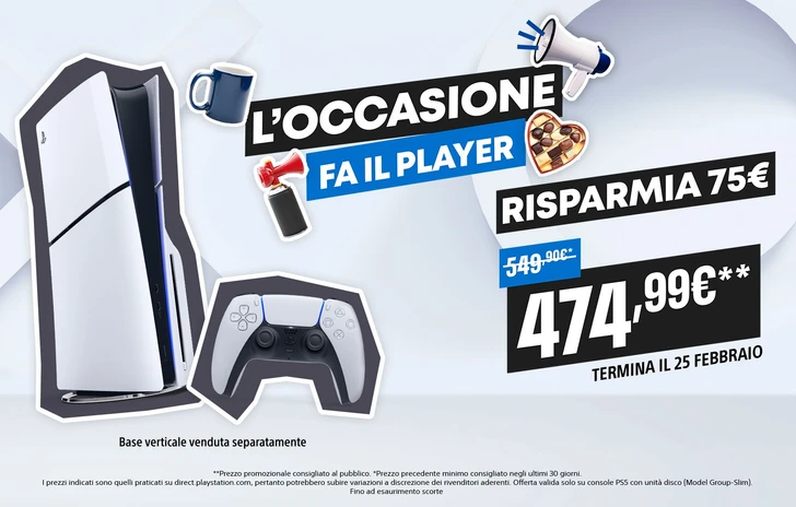 PlayStation 5 Slim risparmia �75 fino al 25 febbraio