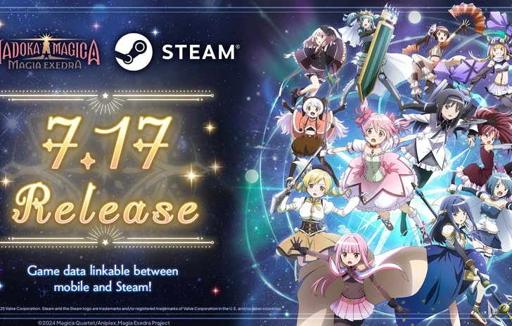 Puella Magi Madoka Magica Magia Exedra arriva su Steam il 17 luglio