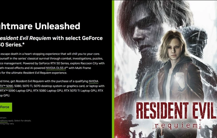 Resident Evil Requiem in bundle con RTX 50