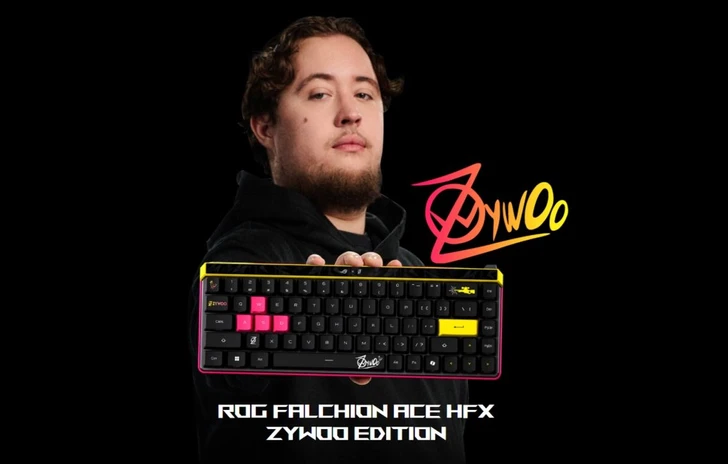Asus Rog  Tastiere gaming Falchion Ace HFX ZywOo e Azoth 96 HE
