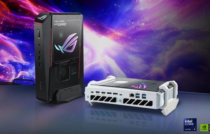 ASUS ROG NUC 16 porta RTX 5080 e AI in formato mini PC