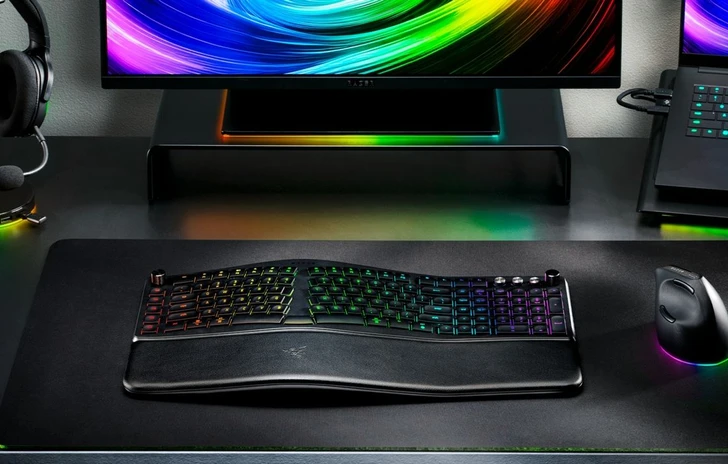 Razer cambia gioco tastiera ergonomica per creator