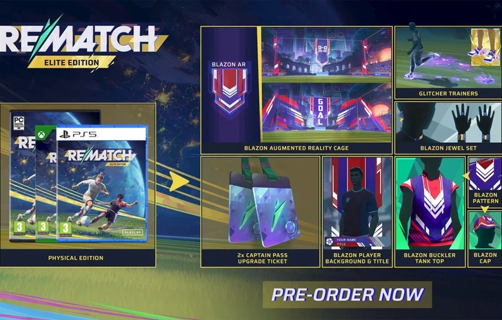 Rematch riceverà una edizione fisica curata da Bandai Namco