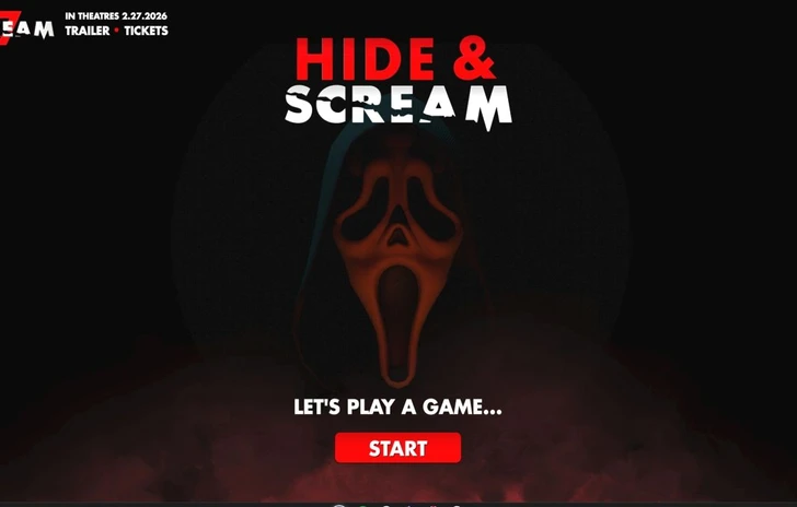Scream 7 lancia il game web Hide Scream