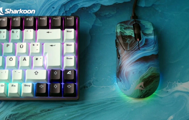 Sharkoon Skiller SGM25W Ora anche Ocean Edition