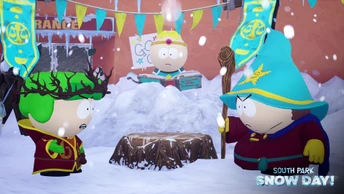 South Park Snow Day tre personaggi Crediti THQ Nordic